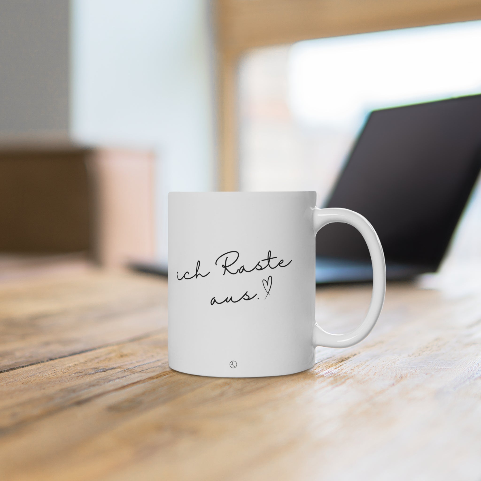 Ich atme ein ... ich raste aus Keramiktasse / minimalistische Tasse / Tasse für die Alltagshelden