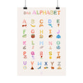 Alphabet Poster | Deutsches Alphabet | illustriertes Poster für Kinder
