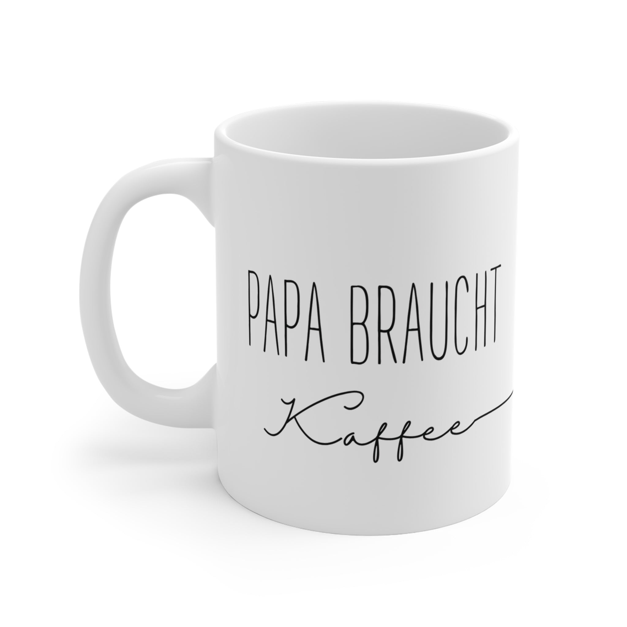 Papa braucht Kaffee Tasse / minimalistisch / Geschenk für Papa