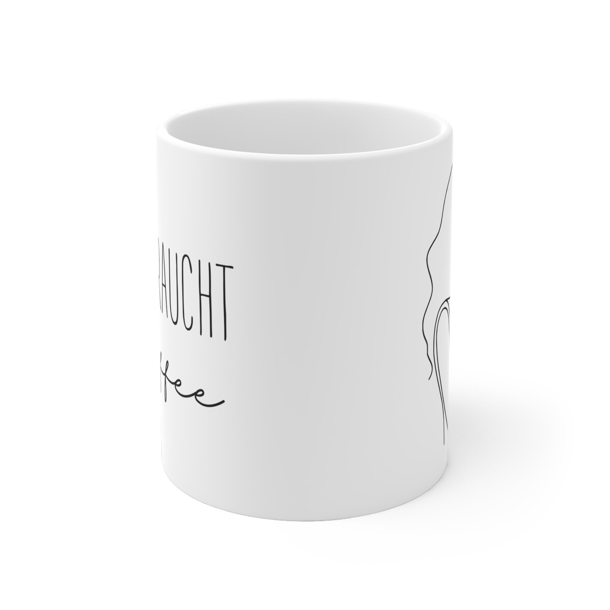 Mama braucht Kaffee Tasse | Minimalistische Keramik-Kaffeetasse