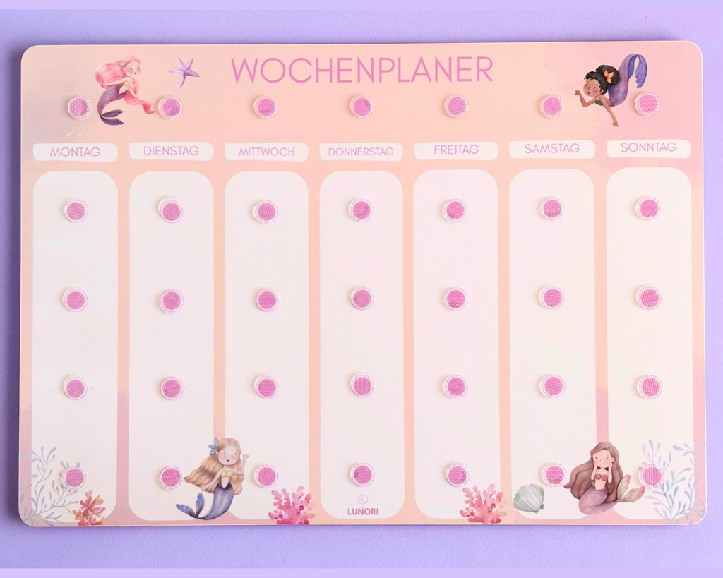 Kinder Wochenplaner Meerjungfrau