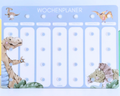 Kinder Wochenplaner Dino