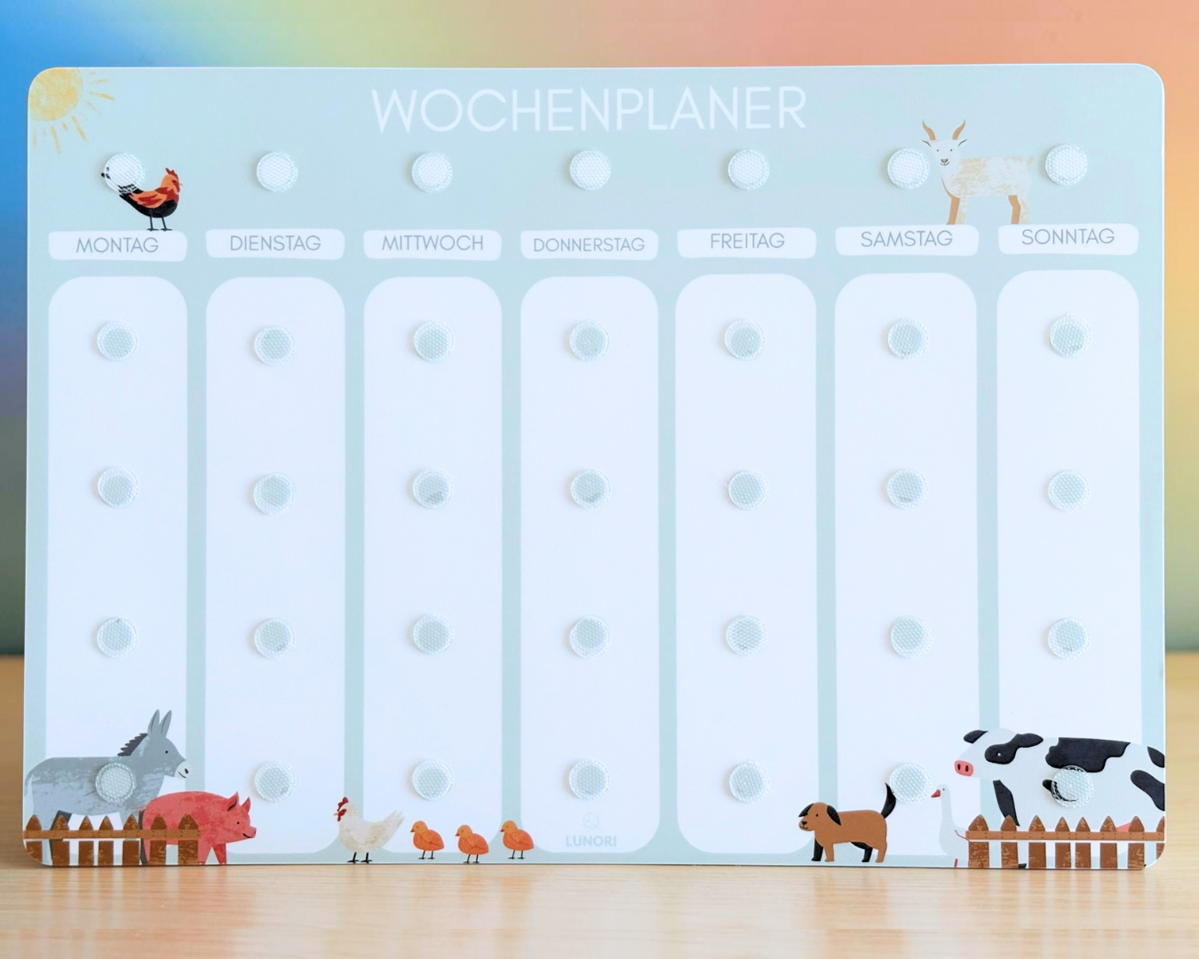 Kinder Wochenplaner Bauernhof