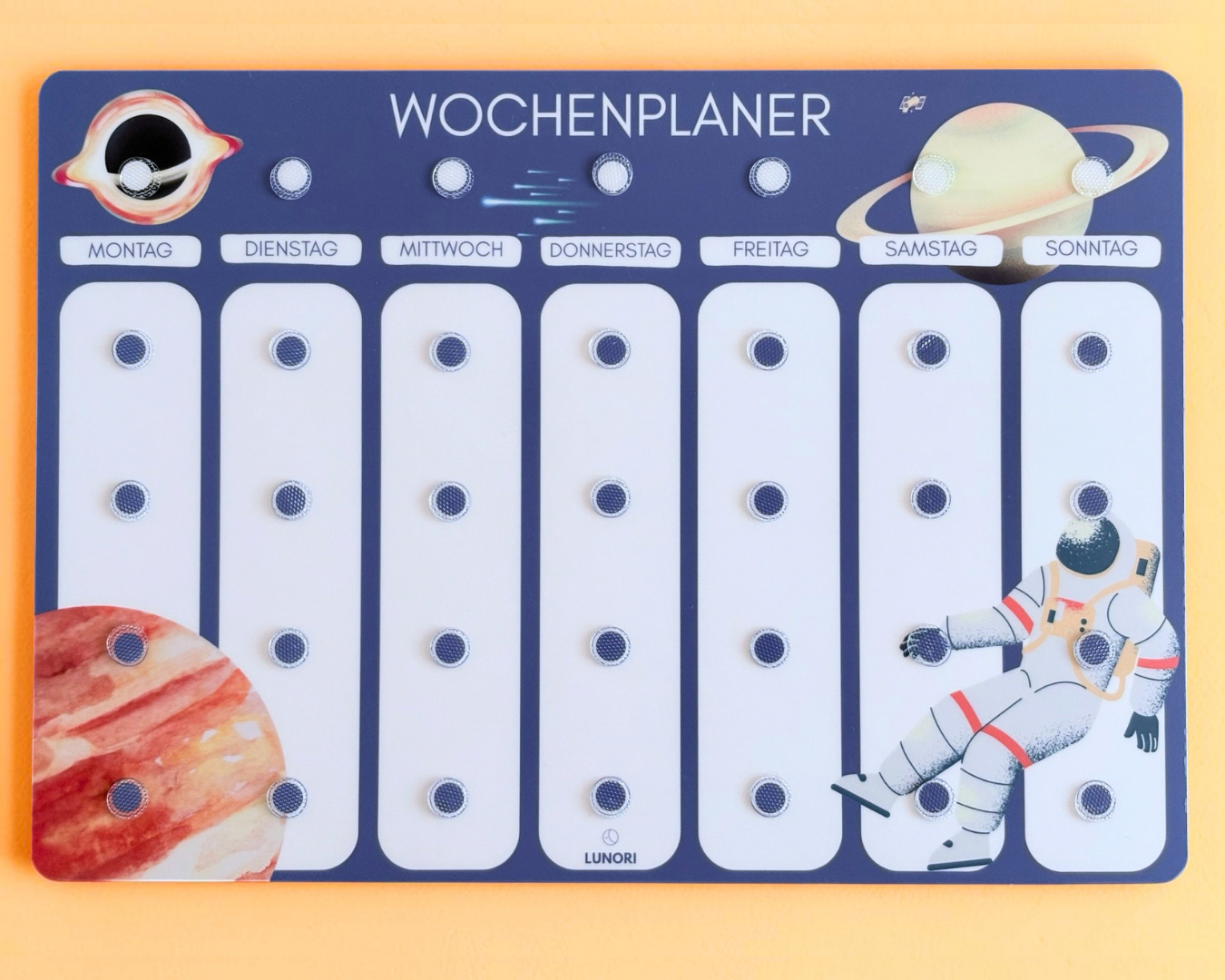 Kinder Wochenplaner Astronaut