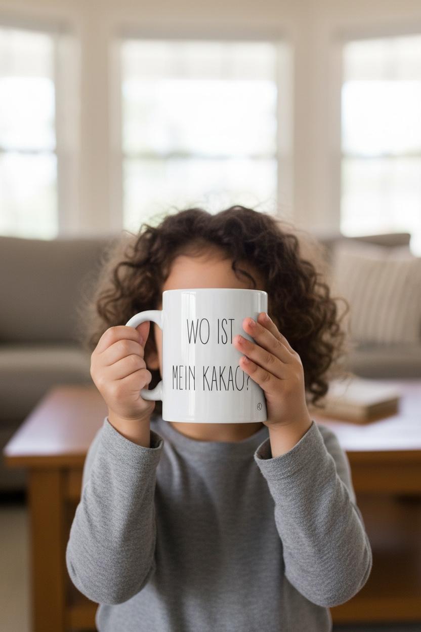 Die Kita war hart / Wo ist mein Kakao? Tasse| Geschenkidee / Kindertasse