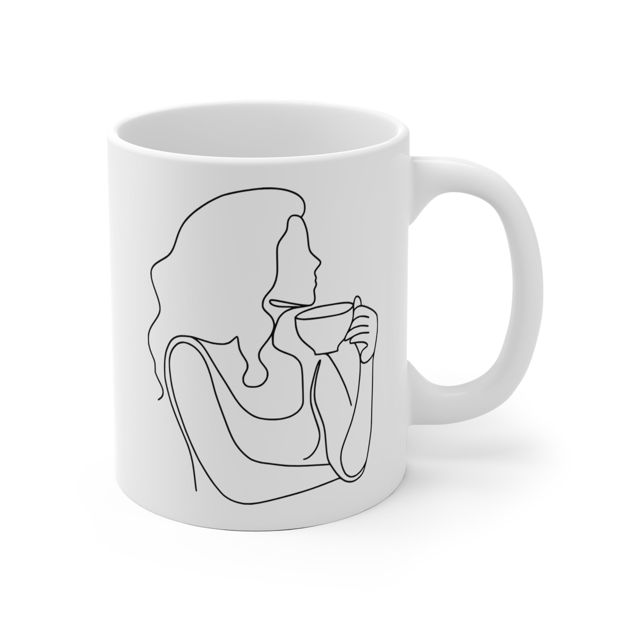 Mama braucht Kaffee Tasse | Minimalistische Keramik-Kaffeetasse