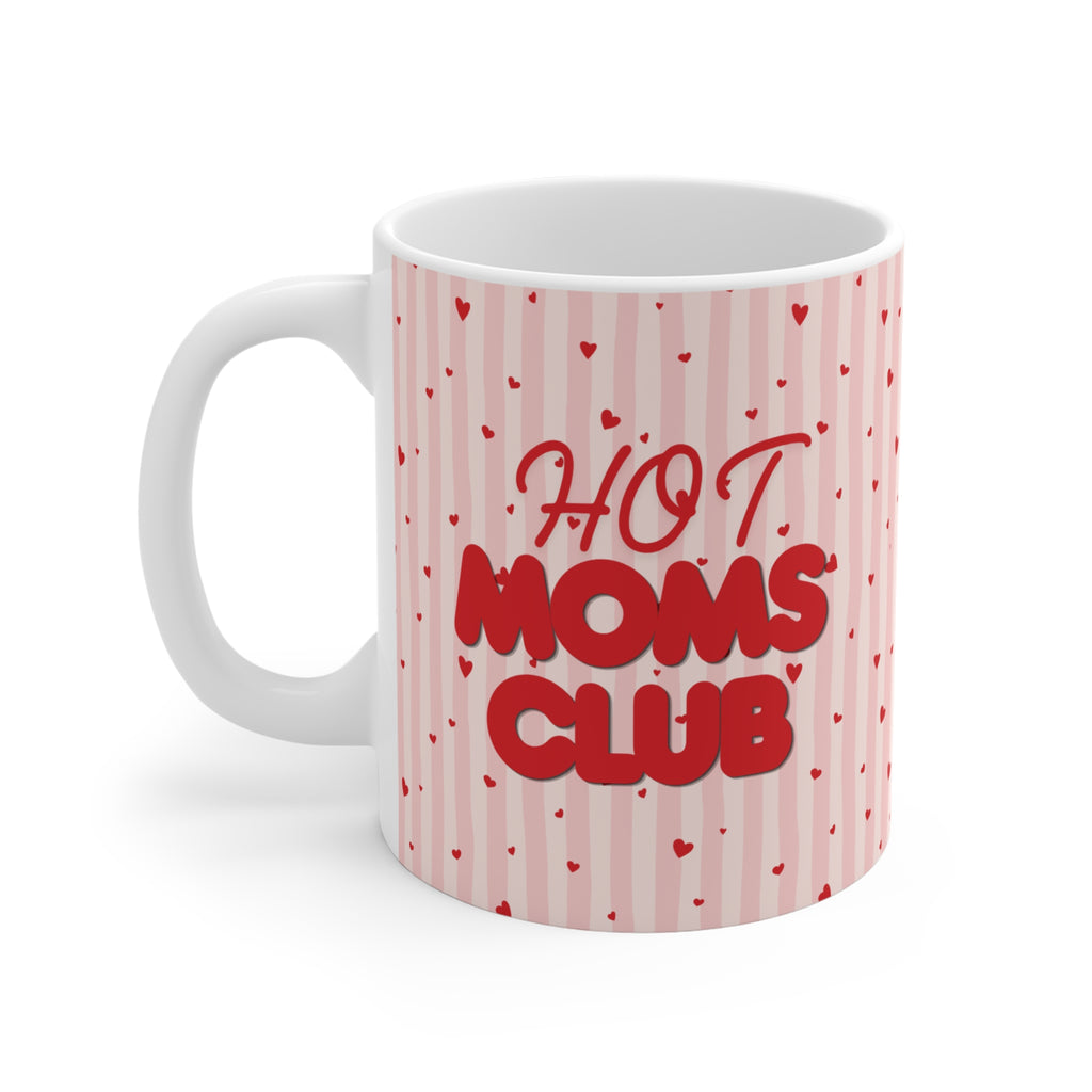 Hot Moms Club Keramik Tasse| Geschenk für Mamas/ Muttertagsgeschenk, Geschenk für werdene Mamas