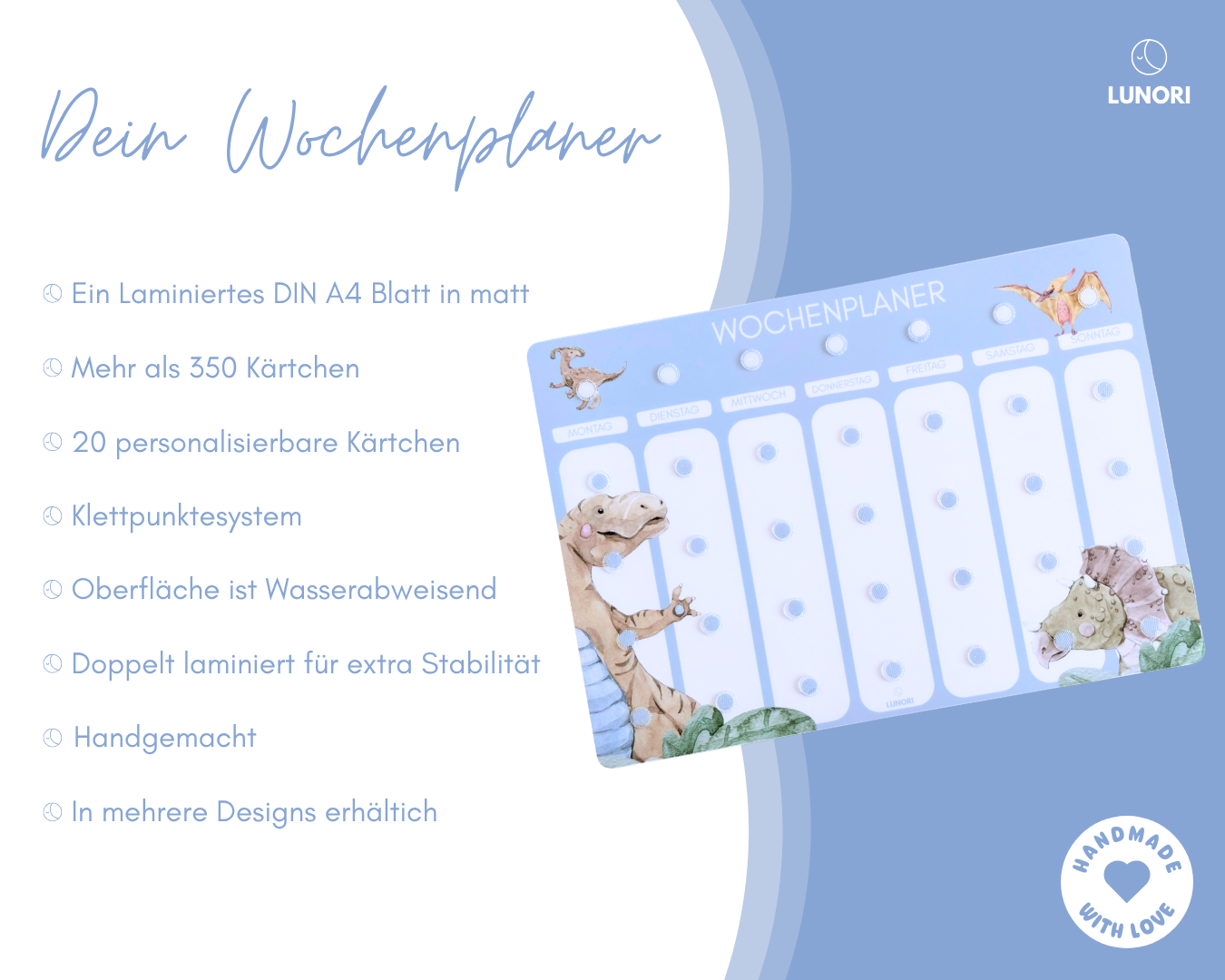 Kinder Wochenplaner Dino