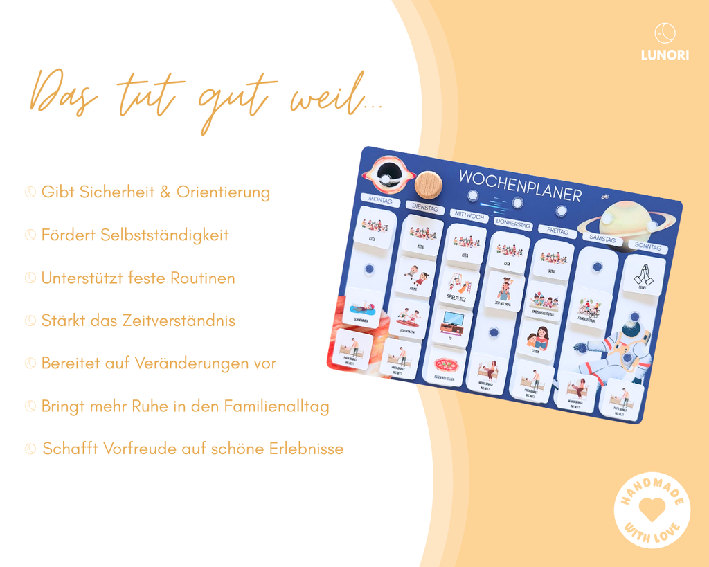 Kinder Wochenplaner Astronaut