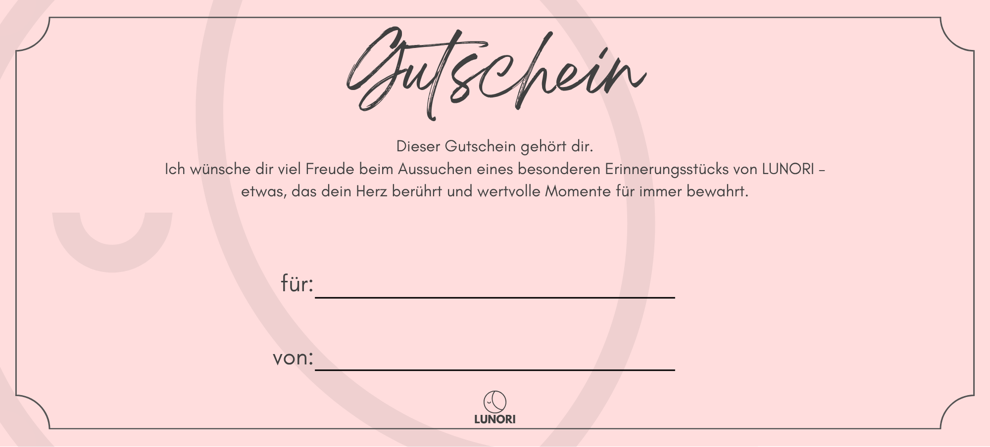 Lunori GUTSCHEIN 15,00€