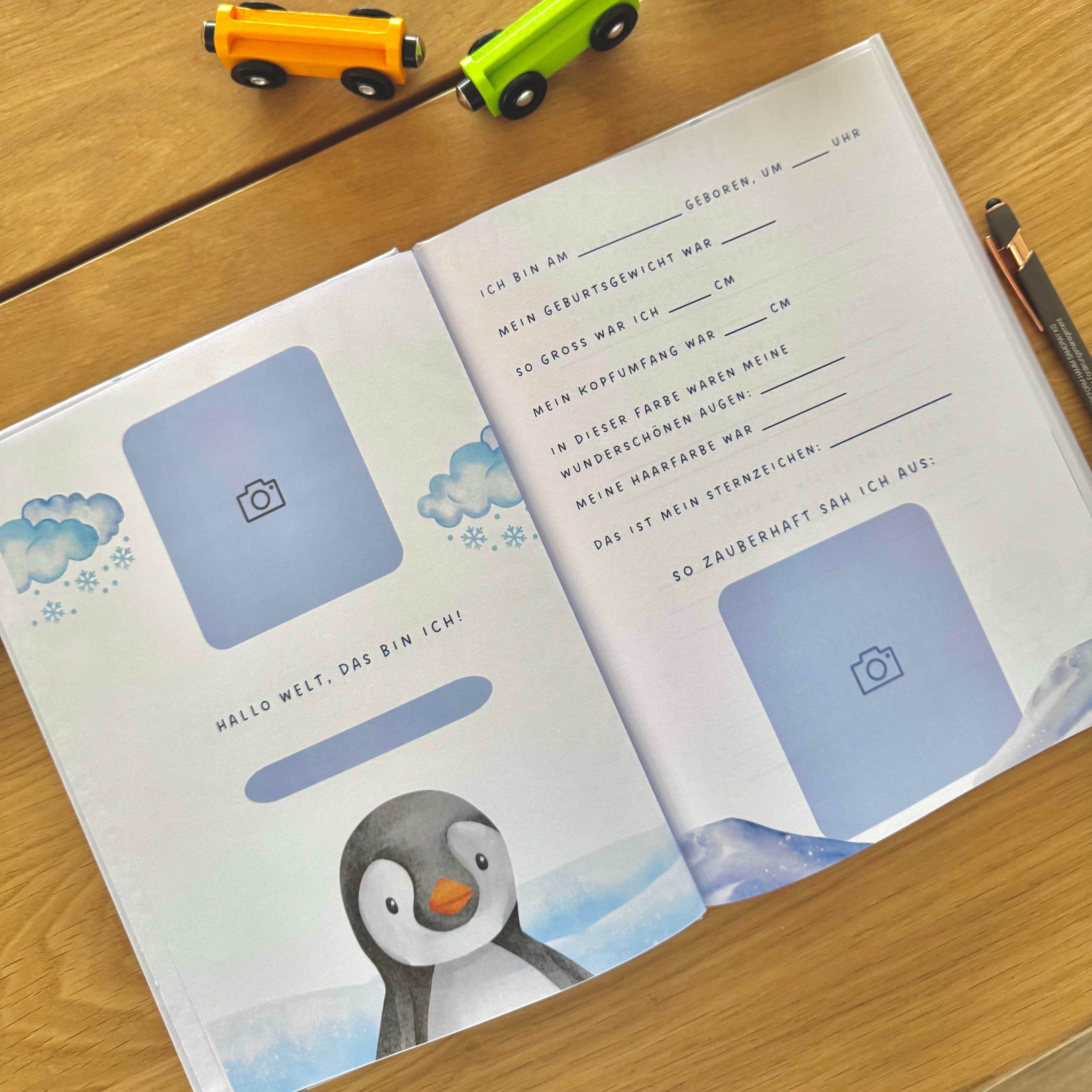 Lunori Erinnerungsbuch - Mein erstes Jahr - Pinguin