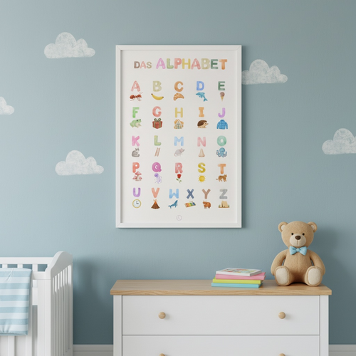 Digitales Alphabet-Poster – Lernposter für Kinder (Sofort-Download)