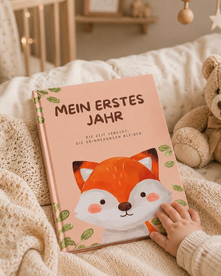 Lunori Erinnerungsbuch - Babyalbum - Mein erstes Jahr - Fuchs