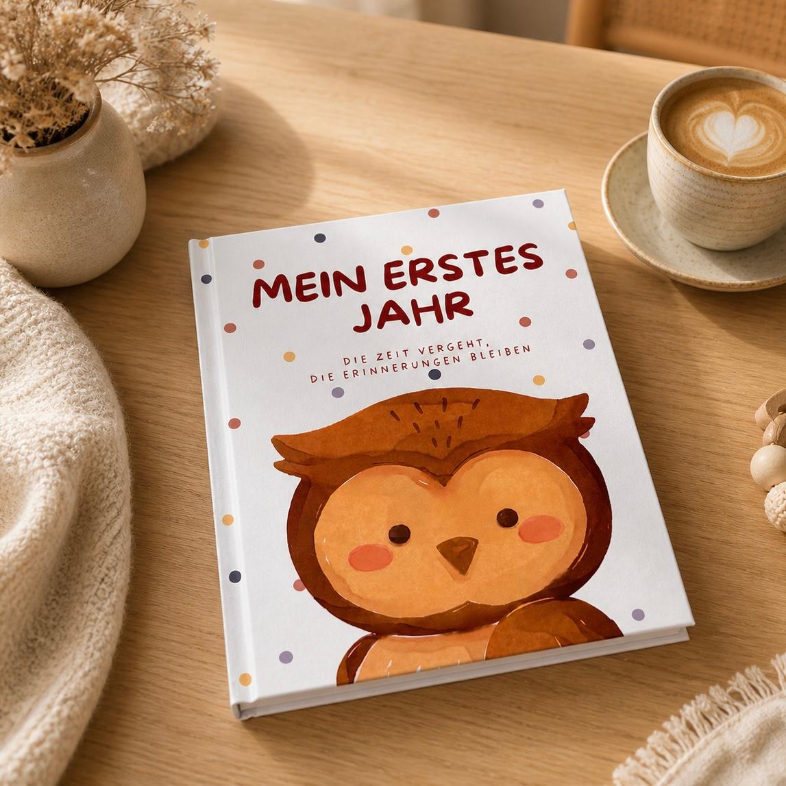 Lunori Erinnerungsbuch - Mein erstes Jahr - Eule