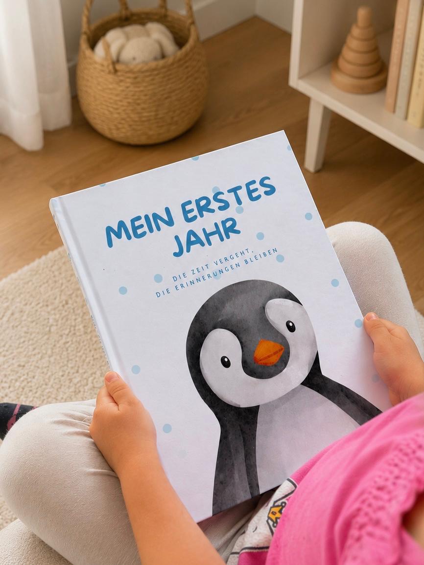Lunori Erinnerungsbuch - Mein erstes Jahr - Pinguin