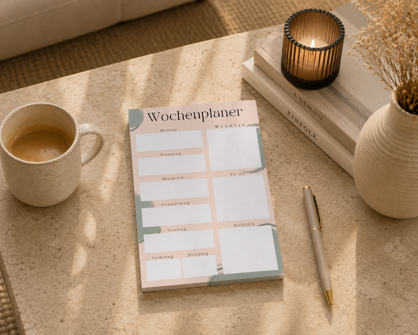 Notizblock Wochenplaner A5