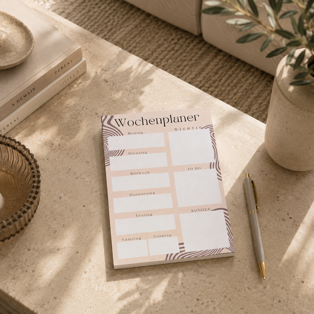 Notizblock Wochenplaner A5