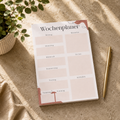 Notizblock Wochenplaner A5